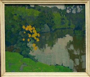 Flusslauf by Johann Walter-Kurau