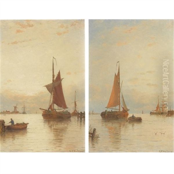 Shipping In A Calm (+ Dordrecht; Pair) - view 1
