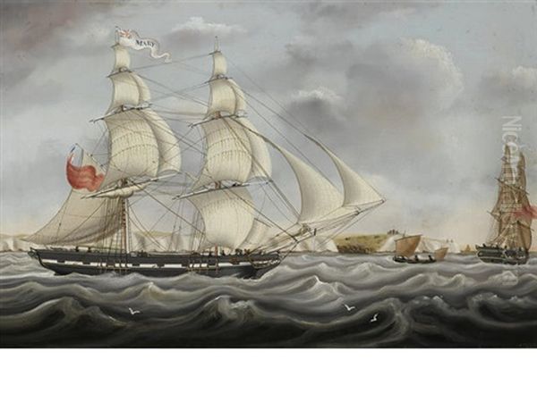 The Ship Mary In Two Positions Off Dover - view 1