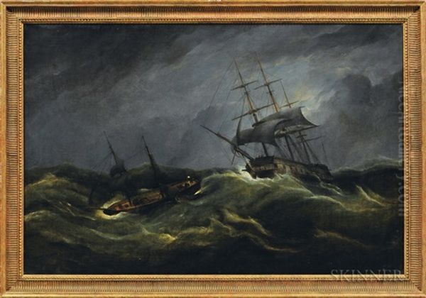 Moonlit Marine Scene - view 1
