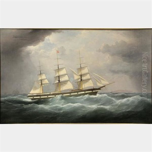 The Ship 'roger Stewart', Leading A Storm - view 1