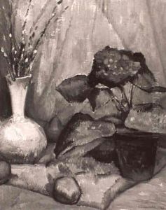 Still Life Of Asters by Charles H. Walther