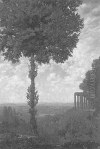 Arkadische Landschaft by Ernst Hermann Walther