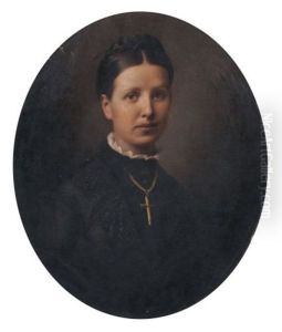 Bildnis Der Pauline Anna Weichard, Ehefrau Von Carl Hermann Goepel, Stadtgutbesitzer Altenburg