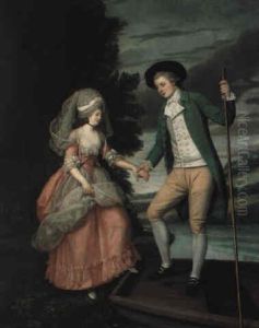 Courting Couple By A Punt