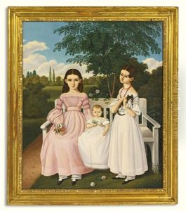 Portrait Of Three Children In A Landscape