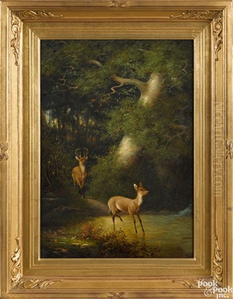 Landscape With Deer - view 1