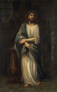 Le Christ La Nuit Du Jeudi Saint by Bernard Joseph Wamps