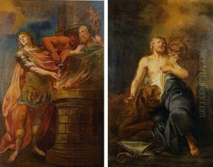 Sant' Adriano Rifiuta Di Sacrificare Agli Idoli by Bernard Joseph Wamps