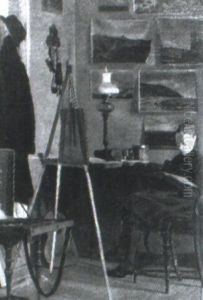 Interi"r Fra Kunstnerens Hjem by William Wandahl