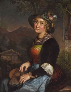 Dirndl Aus Dem Oberland Mit Zither