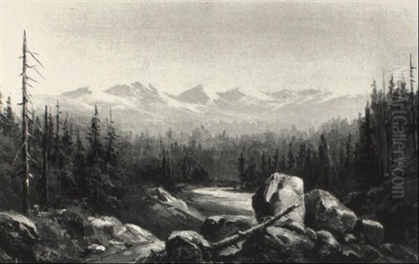 Landscape Wth Distant Mountains - view 1