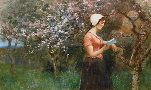 Reading A Letter In Spring - view 1