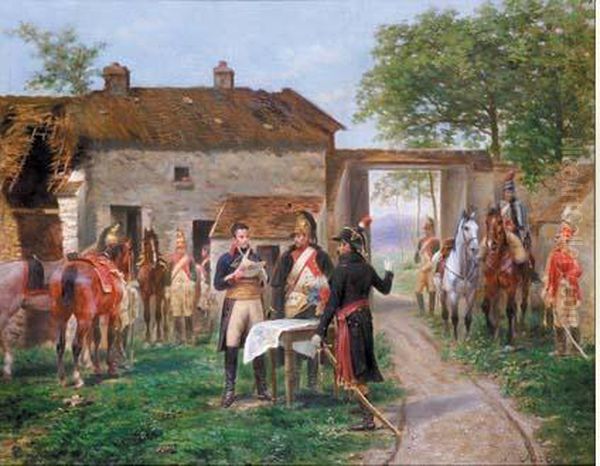 Etat-major En Campagne, Sous Le Premier Empire - view 1