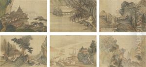 Landscape And Figures (album W/30 Works) by Wang Gai
