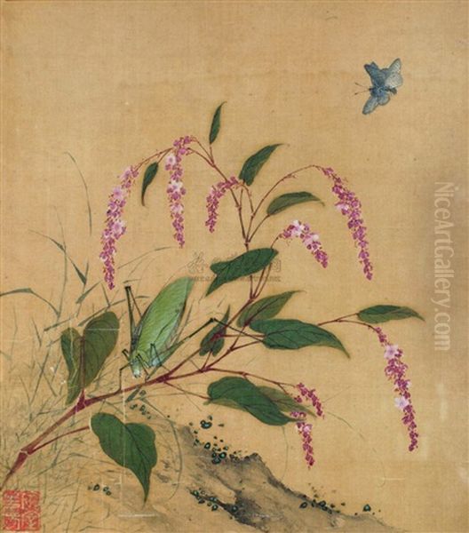 Butterfly And Flowers - view 1