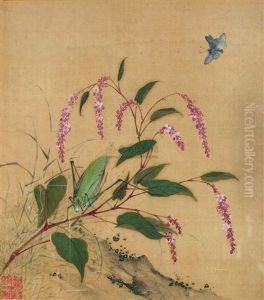 Butterfly And Flowers by Wang Guxiang