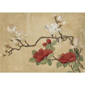 A Chinese Album Of Flowers And Landscape A Chinese Album Of Flowers And Landscape