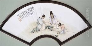 Porcelain Fan Shape Panel