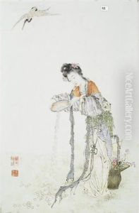 Untitled (immortal Pouring Grain From A Dish Which Is Turning Into Pearls)