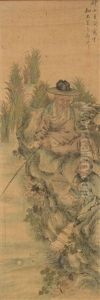 Figures Fishing (style Of Huang Shen)