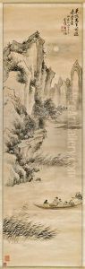 Su Dongpo's First Visit To The Red Cliff (chibi) by Wang Yiin