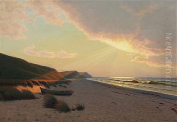 Sunset At The West Coast Of Denmark - view 1