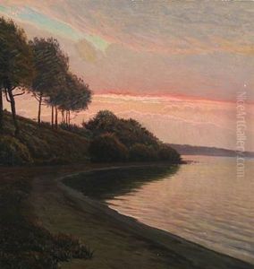 Coastal Scenery In Twilight by Albert Evard Wang