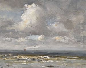 Boote Auf Sturmischer See by Kees Van Waning