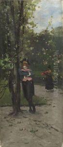 In Park by Wladyslaw Wankie