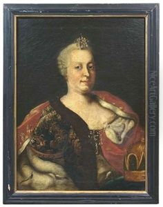 Portrait Der Kaiserin Maria Theresia (+ Portrait Eines Mannes; 2 Works) Portrait Der Kaiserin Maria Theresia (+ Portrait Eines Mannes; 2 Works)