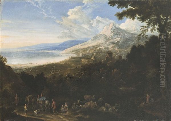 Kustenlandschaft Mit Personenstaffage - view 1