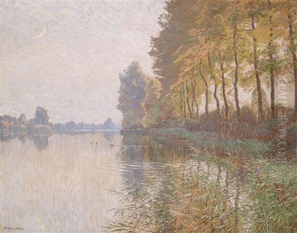 Niederrheinische Landschaft Gegen Abend - view 1