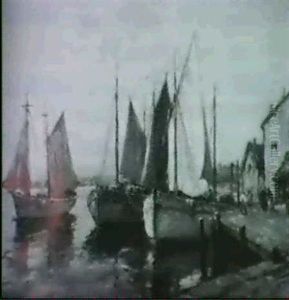 Harbor Scene Harbor Scene
