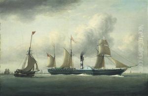 The Paddle Steamer Vivid At The Mouth Of The Humber