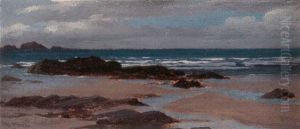 A Coastal Scene At Low Tide A Coastal Scene At Low Tide