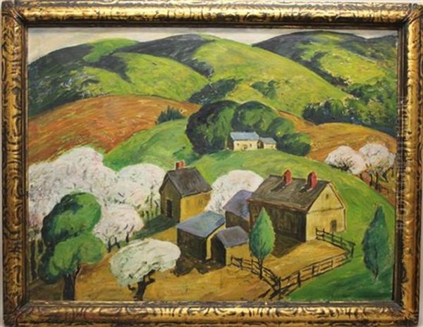 Landscape, Rolling Hills, Farm - view 1