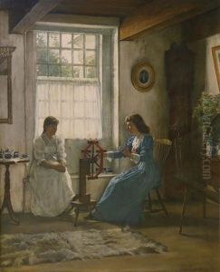 Women In Interior by Edgar Melville Ward