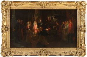 L"empereur Napoleon Iii Et La Reine Victoria Devant La Tombe De L"empereur Napoleon Ier