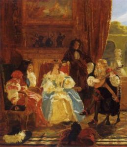 A Musician Serenading Charles Ii And Nell Gwynne As Witnessed By John Evelyn