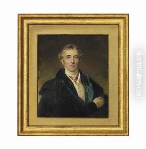 Sir Arthur Wellesley, 1st Duke Of Wellington (1769-1852), In Blue Cloak, Coat, White Waistcoat And Cravat, Wearing The Jewel Of The Order Of The Golden Fleece