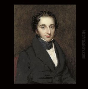 J. H. Peile, Esq., In Black Coat, White Waistcoat, Frilled Shirt And Black Stock
