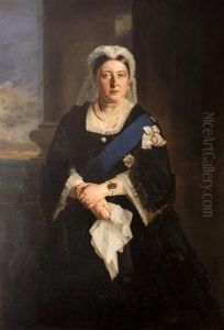Portrait Of Queen Victoria (+ Another, Engraving; 2 Works)