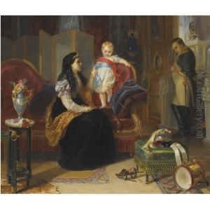 First Interview Of The Divorced Empress Josephine With The King Of Rome