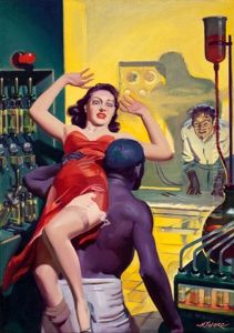 Through Fire (cover For Spicy Mystery Stories, February 1940)