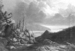 The Tongue Mountain Range From Bolton's Landing, Lake George by Jacob C. Ward