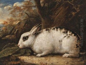 Black-spotted Rabbit In A Landscape by James Ward