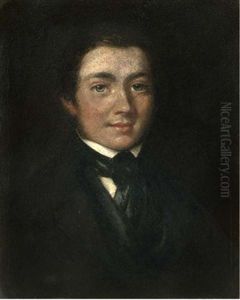 Portrait Of Josias Herd Harling In A Black Coat And Tie