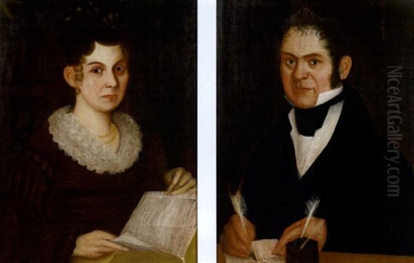 Portrait Of Daniel Lake (+ Portrait Of Susan Lake; Pair) - view 1