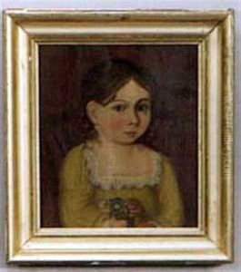 Portrait Of Prudence Elizabeth Ware Thompson by Thomas Ware